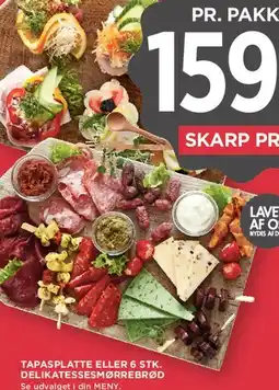 MENY Tapasplatte / delikatessemadder (del af tapas-tilbud) tilbud
