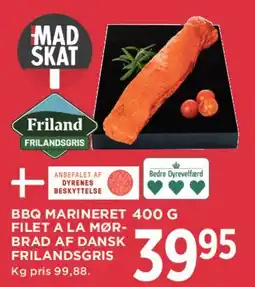 MENY BBQ marineret filet af dansk frilandgris tilbud