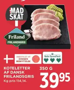 MENY Koteletter af dansk frilandgris tilbud