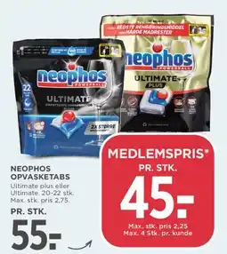 MENY Neophos opvasketabs tilbud