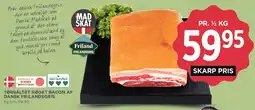 MENY Tørsaltet røget bacon af dansk frilandsgris tilbud