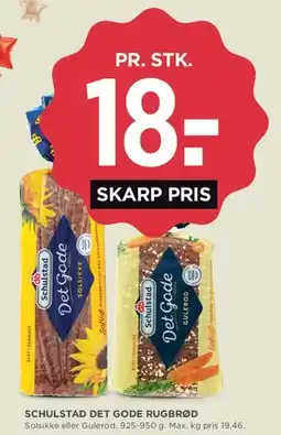 MENY Schulstad Det Gode Rugbrød tilbud