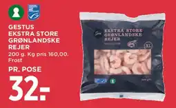 MENY Gestus ekstra store grønlandske rejer tilbud