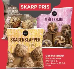 MENY Gestus brød (frosne brødvarianter) tilbud