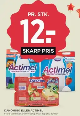 MENY Danonino eller Actimel tilbud