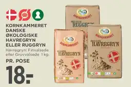 MENY Kornkammeret danske økologiske havregryn eller ruggryn tilbud