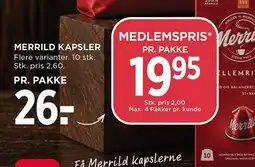 MENY Merrild kapsler tilbud
