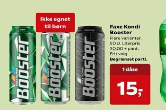 Kvickly Faxe Kondi Booster tilbud