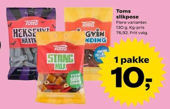 Kvickly Toms slikpose tilbud