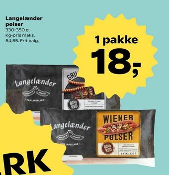 Kvickly Langelænder pølser tilbud