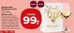 Kvickly Diablo Golden Chardonnay i boks tilbud