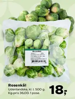 Kvickly Rosenkål tilbud