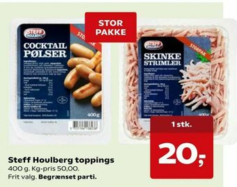 Kvickly Steff Houlberg toppings tilbud