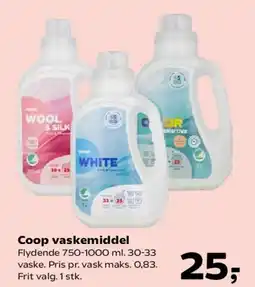 Kvickly Coop vaskemiddel tilbud
