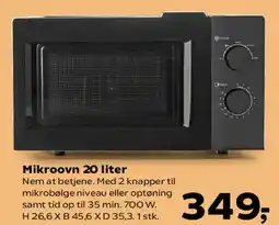 Kvickly Mikroovn 20 liter tilbud