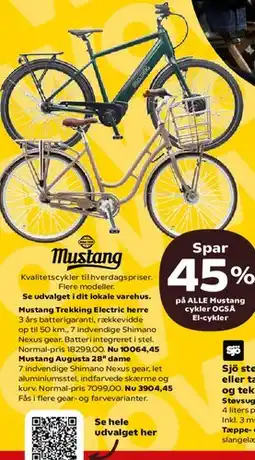 Kvickly Mustang cykler tilbud