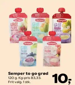 Kvickly Semper to go grød tilbud