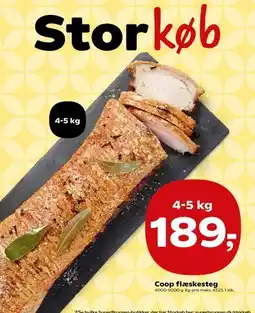 Kvickly Coop flæskesteg tilbud