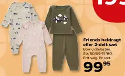 Kvickly Friends heldragt eller 2-delt sæt tilbud