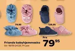 Kvickly Friends babyhjemmesko tilbud