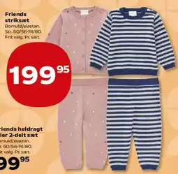 Kvickly Friends strik sæt tilbud