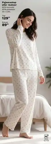 Kvickly Pyjamastop eller -bukser tilbud