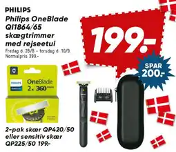 Bilka Philips OneBlade QP1864/65 skægtrimmer tilbud