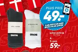 Bilka 3-pak sokker (plus pris) tilbud