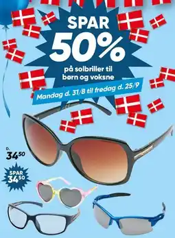Bilka Solbriller - SPAR 50% tilbud