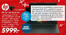 Bilka HP 14 2K 16:10 PC (black) tilbud
