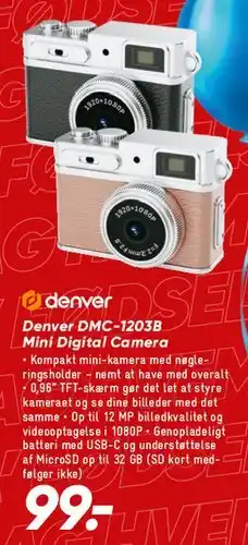Bilka Denver Mini Digital Camera (DMC-1203B) tilbud