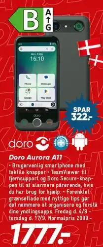 Bilka Doro Aurora (smartphone) tilbud