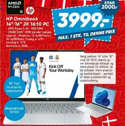 Bilka HP Omnibook 14/16 2K (AMD Ryzen) tilbud