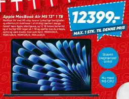 Bilka Apple MacBook Air M5 13 1 TB (billedeområde) tilbud