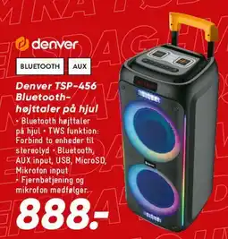 Bilka Denver TSP-456 Bluetooth-højttaler tilbud