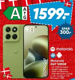 Bilka Motorola moto g67 (128GB) tilbud