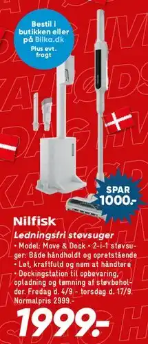 Bilka Ledningsfri støvsuger tilbud