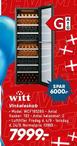 Bilka Witt vinkøleskab tilbud