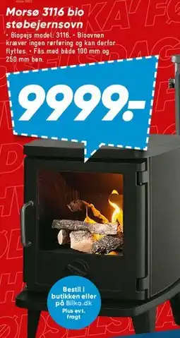 Bilka Morsø 3116 bio støbejernsvovn tilbud
