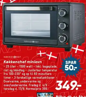 Bilka Køkkenchef miniovn tilbud