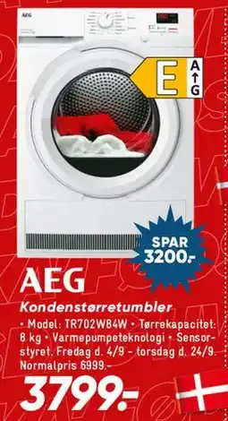 Bilka AEG kondenstørretumbler tilbud