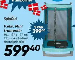 Bilka SpinOut Mini trampolin tilbud