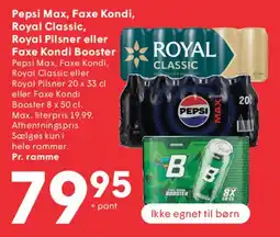 SPAR Pepsi Max / Faxe Kondi / Royal Classic - sodavand tilbud