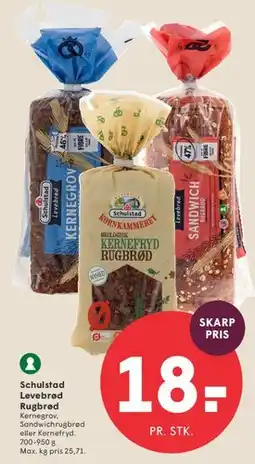 SPAR Schulstad Levebrød Rugbrød tilbud
