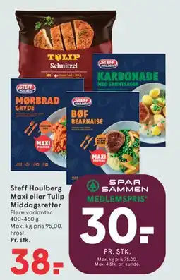 SPAR Steff Houlberg Maxi eller Tulip Middagsretter tilbud