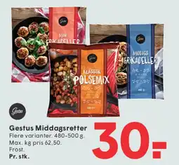 SPAR Gestus / Gefus Middagsretter tilbud