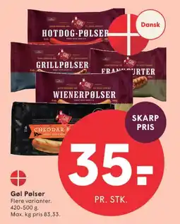 SPAR Gøl Pølser tilbud