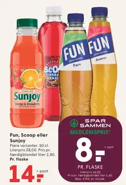 SPAR Fun, Scoop eller Sunjoy tilbud