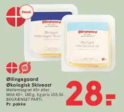 SPAR Økologisk Skiveost tilbud