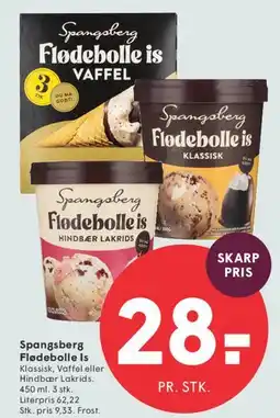 SPAR Spangsberg Flødebolleis tilbud